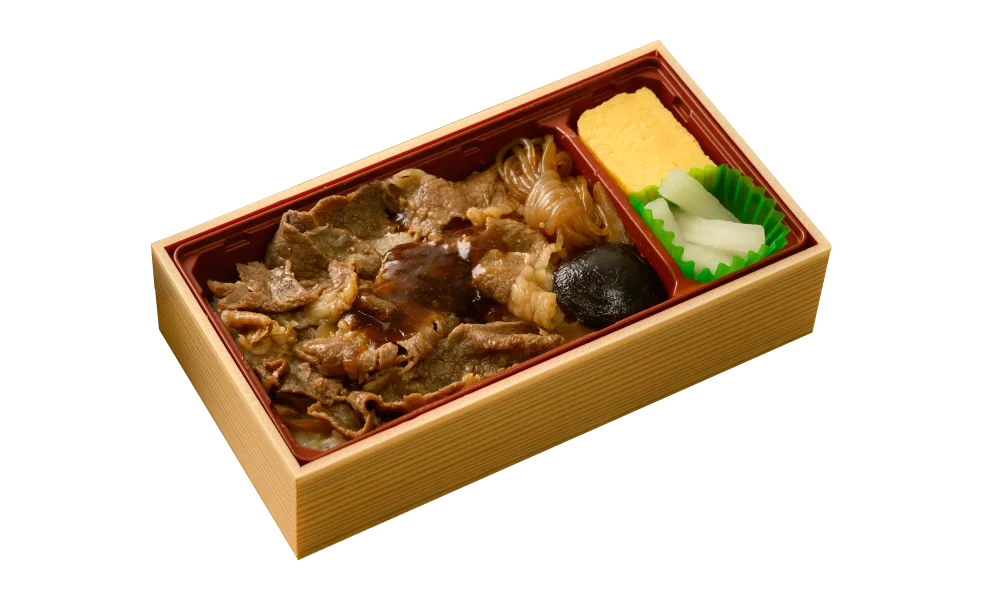 黒⽑和⽜すき焼き弁当